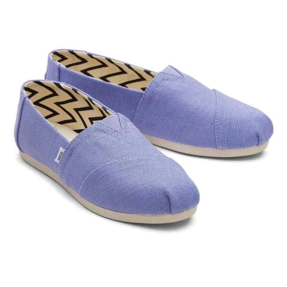 Toms Bright Iris Heritage Canvas Flats *NIB* size 9
